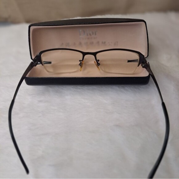 DIOR Vintage Eyewear for Men  (Prescribed) & Leather Case Chic 80's - Picture 10 of 14